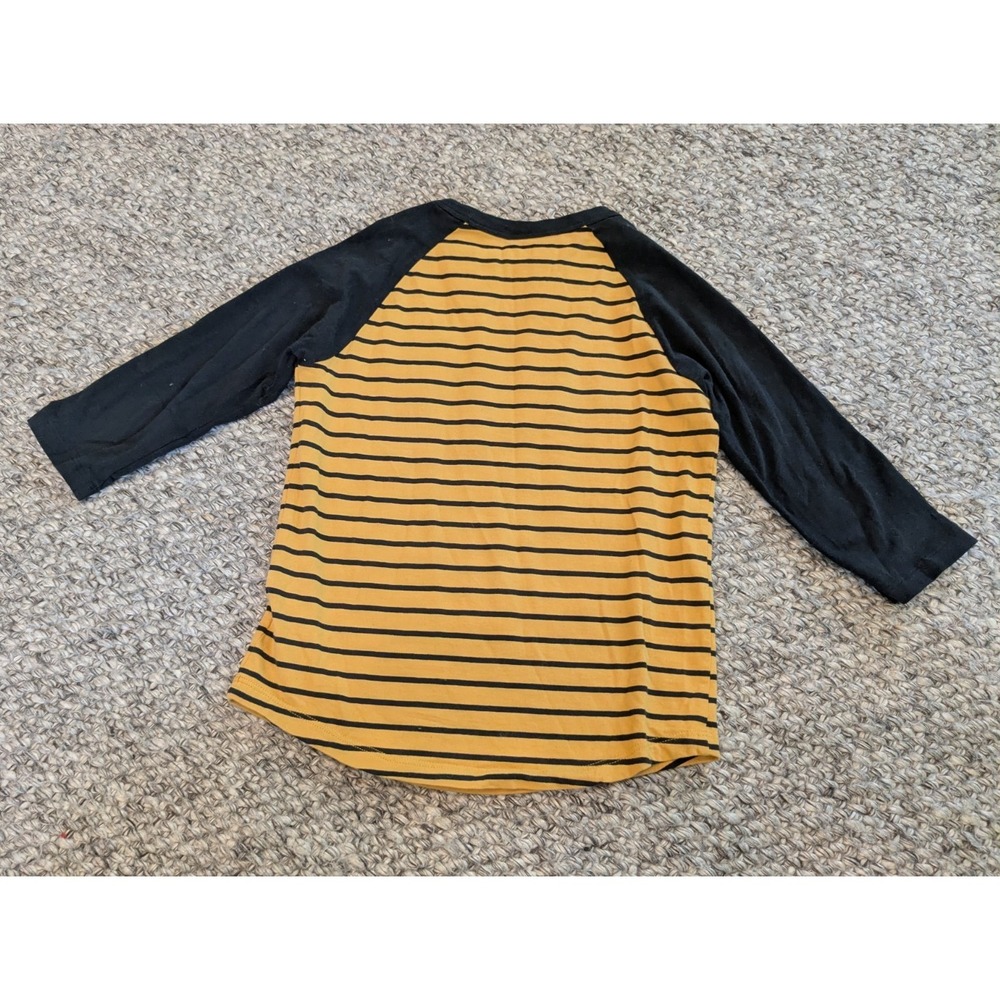 Hanna Andersson Long Sleeve T-Shirt Halloween Bat Applique Striped Kids 130 US 8 - Picture 7 of 7